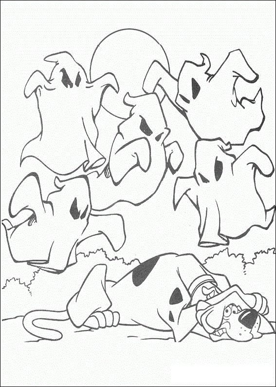 Scooby is afraid of ghosts